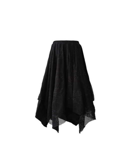 Lace Asymmetric Skirt